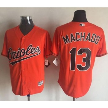Orioles #13 Manny Machado Orange New Cool Base Stitched MLB Jersey Orioles #13 Manny Machado Orange New Cool Base Stitched MLB Jersey