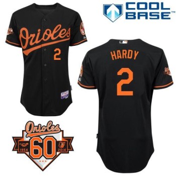 Orioles #2 J.J. Hardy Black Cool Base Stitched MLB Jersey Orioles #2 J.J. Hardy Black Cool Base Stitched MLB Jersey