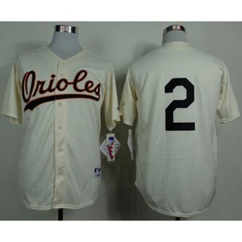 Orioles #2 J.J. Hardy Cream 1954 Turn Back The Clock Stitched MLB Jersey Orioles #2 J.J. Hardy Cream 1954 Turn Back The Clock Stitched MLB Jersey