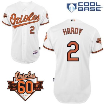 Orioles #2 J.J. Hardy White Cool Base Stitched MLB Jersey Orioles #2 J.J. Hardy White Cool Base Stitched MLB Jersey