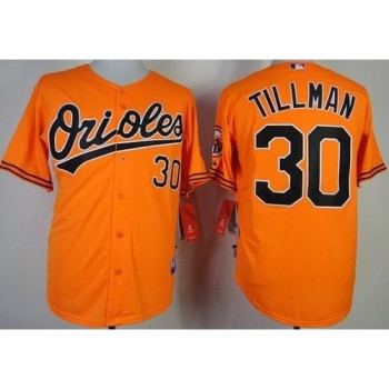 Orioles #30 Chris Tillman Orange Cool Base Stitched MLB Jersey Orioles #30 Chris Tillman Orange Cool Base Stitched MLB Jersey