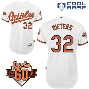 Orioles #32 Matt Wieters White Cool Base Stitched MLB Jersey Orioles #32 Matt Wieters White Cool Base Stitched MLB Jersey