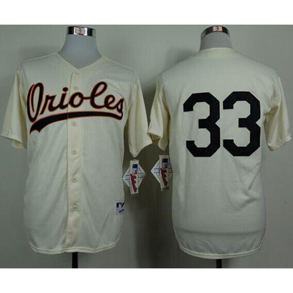 Orioles #33 Eddie Murray Cream 1954 Turn Back The Clock Stitched MLB Jersey