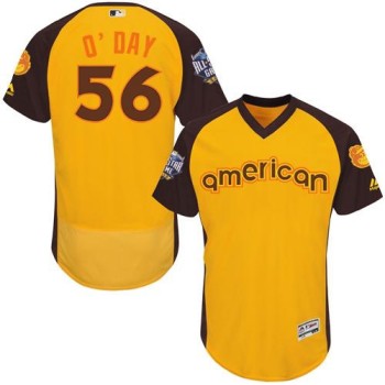 Orioles #56 Darren O'Day Gold Flexbase Authentic Collection 2016 All-Star American League Stitched MLB Jersey Orioles #56 Darren O'Day Gold Flexbase Authentic Collection 2016 All-Star American League Stitched MLB Jersey