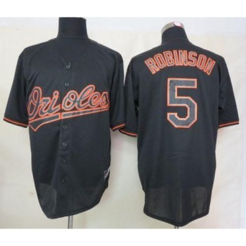 Orioles #5 Brooks Robinson Black Fashion Stitched MLB Jersey Orioles #5 Brooks Robinson Black Fashion Stitched MLB Jersey