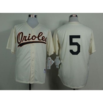 Orioles #5 Brooks Robinson Cream 1954 Turn Back The Clock Stitched MLB Jersey Orioles #5 Brooks Robinson Cream 1954 Turn Back The Clock Stitched MLB Jersey