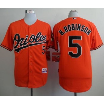 Orioles #5 Brooks Robinson Orange Cool Base Stitched MLB Jersey Orioles #5 Brooks Robinson Orange Cool Base Stitched MLB Jersey