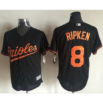 Orioles #8 Cal Ripken Black New Cool Base Stitched MLB Jersey Orioles #8 Cal Ripken Black New Cool Base Stitched MLB Jersey