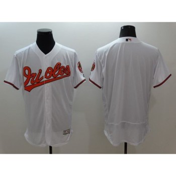 Orioles Blank White Flexbase Authentic Collection Stitched MLB Jersey Orioles Blank White Flexbase Authentic Collection Stitched MLB Jersey