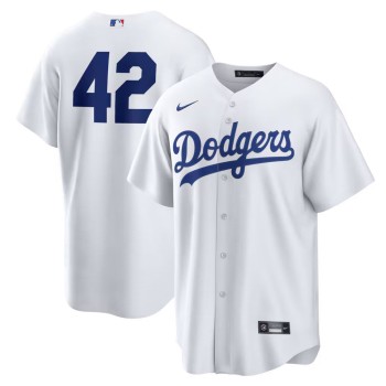 Youth Los Angeles Dodgers #42 Jackie Robinson Nike White Home 2026 Jackie Robinson Day Replica Jersey