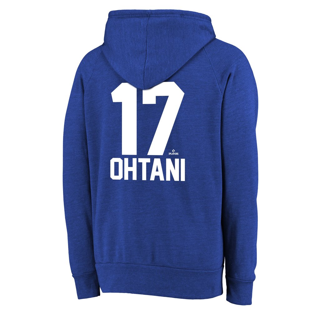 Men's Los Angeles Dodgers #17 Shohei Ohtani Threads Royal 2024 World Series Champions Hoodie Men's Los Angeles Dodgers #17 Shohei Ohtani Threads Royal 2024 World Series Champions Hoodie