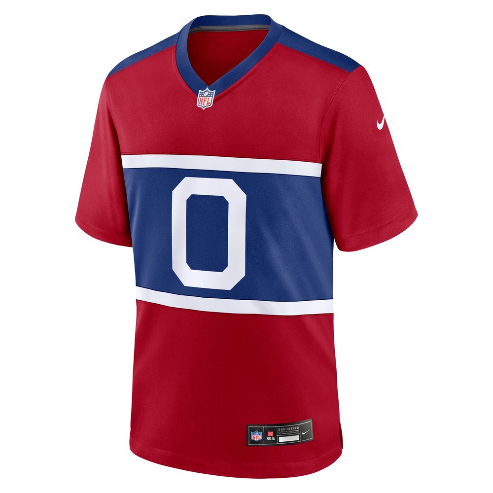 Men's New York Giants Brian Burns Century Red Alternate Game Jersey Men's New York Giants Brian Burns Century Red Alternate Game Jersey