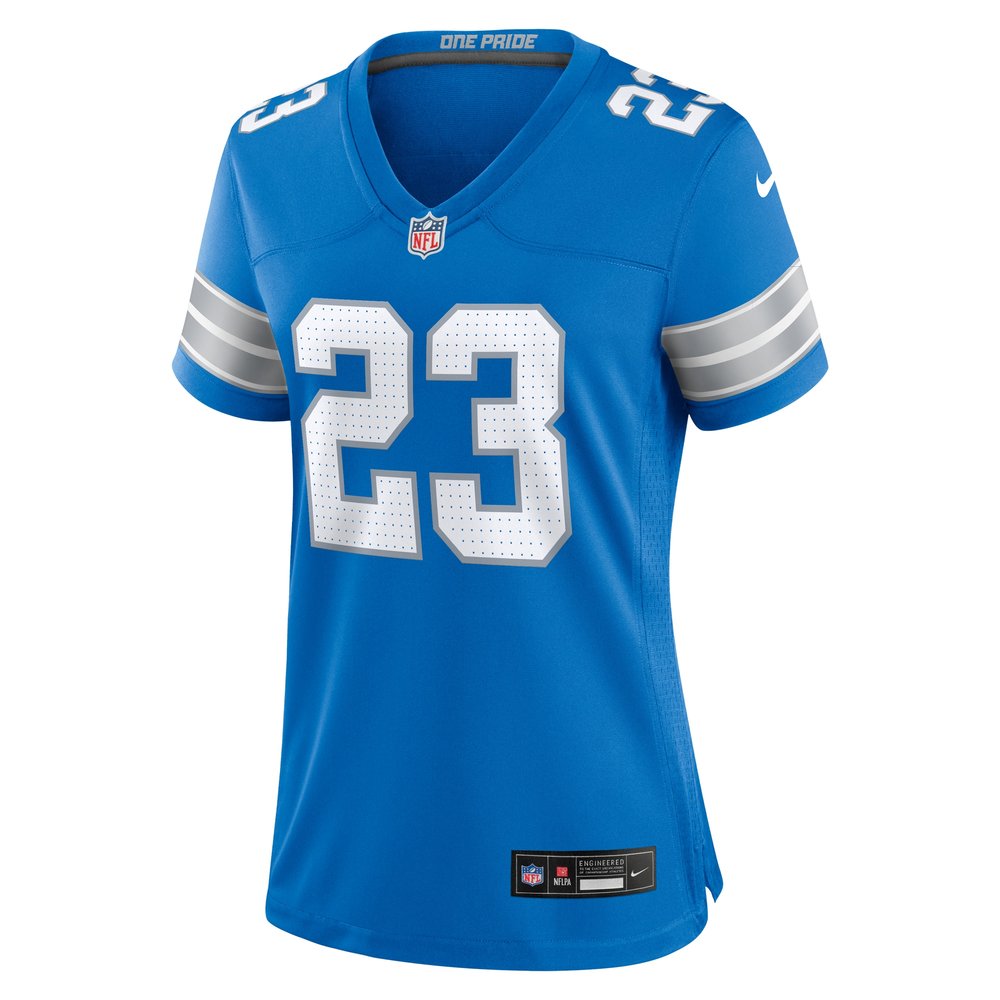 Women's Detroit Lions Carlton Davis III  Blue Game Jersey Women's Detroit Lions Carlton Davis III  Blue Game Jersey