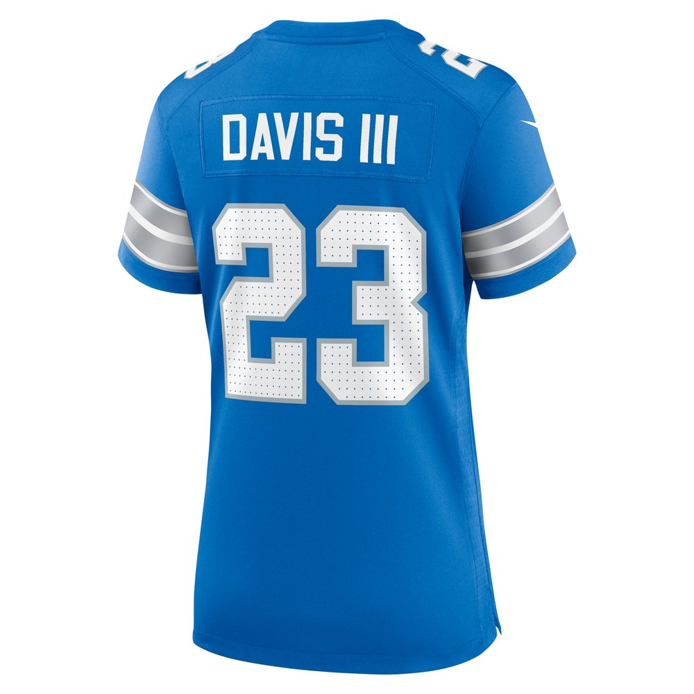 Women's Detroit Lions Carlton Davis III  Blue Game Jersey Women's Detroit Lions Carlton Davis III  Blue Game Jersey