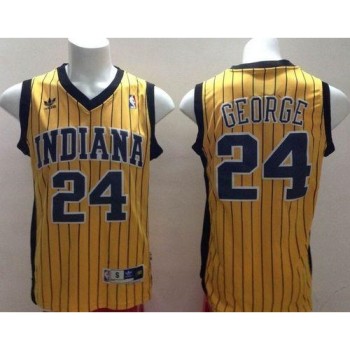 Pacers #24 Paul George Yellow Throwback Stitched NBA Jersey Pacers #24 Paul George Yellow Throwback Stitched NBA Jersey