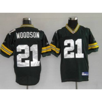 Packers #21 Charles Woodson Green Stitched Youth NFL Jersey