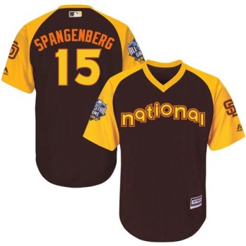 Padres #15 Cory Spangenberg Brown 2016 All-Star National League Stitched Youth MLB Jersey Padres #15 Cory Spangenberg Brown 2016 All-Star National League Stitched Youth MLB Jersey