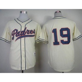 Padres #19 Tony Gwynn Cream 1948 Turn Back The Clock Stitched MLB Jersey Padres #19 Tony Gwynn Cream 1948 Turn Back The Clock Stitched MLB Jersey
