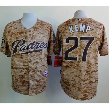 Padres #27 Matt Kemp Camo Alternate 2 Cool Base Stitched MLB Jersey Padres #27 Matt Kemp Camo Alternate 2 Cool Base Stitched MLB Jersey
