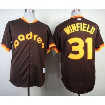 Padres #31 Dave Winfield Coffee 1984 Turn Back The Clock Stitched MLB Jersey Padres #31 Dave Winfield Coffee 1984 Turn Back The Clock Stitched MLB Jersey