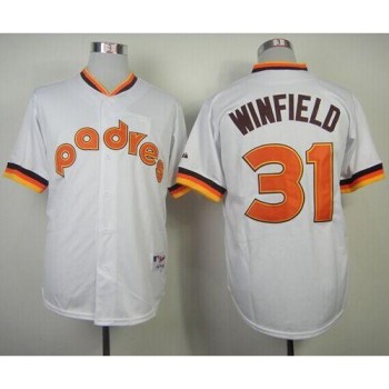 Padres #31 Dave Winfield White 1984 Turn Back The Clock Stitched MLB Jersey Padres #31 Dave Winfield White 1984 Turn Back The Clock Stitched MLB Jersey
