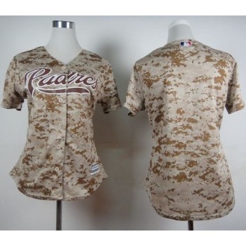 Padres Blank Camo Alternate 2 Women's Stitched MLB Jersey Padres Blank Camo Alternate 2 Women's Stitched MLB Jersey