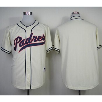 Padres Blank Cream 1948 Turn Back The Clock Stitched MLB Jersey Padres Blank Cream 1948 Turn Back The Clock Stitched MLB Jersey