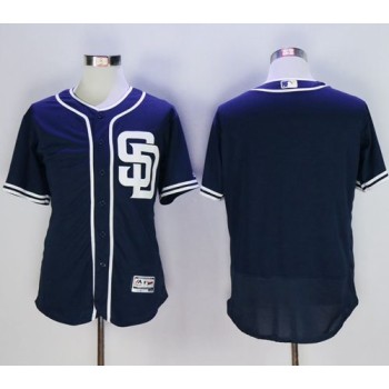 Padres Blank Navy Blue Flexbase Authentic Collection Stitched MLB Jersey Padres Blank Navy Blue Flexbase Authentic Collection Stitched MLB Jersey