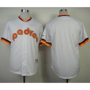 Padres Blank White 1984 Turn Back The Clock Stitched MLB Jersey Padres Blank White 1984 Turn Back The Clock Stitched MLB Jersey