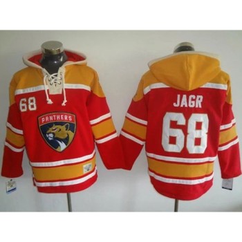 Panthers #68 Jaromir Jagr Red/Gold Sawyer Hooded Sweatshirt Stitched NHL Jersey Panthers #68 Jaromir Jagr Red/Gold Sawyer Hooded Sweatshirt Stitched NHL Jersey