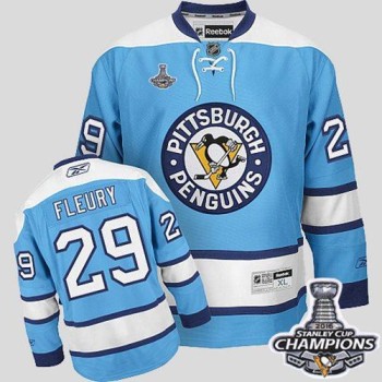 Penguins #29 Andre Fleury Blue 2016 Stanley Cup Champions Stitched Youth NHL Jersey Penguins #29 Andre Fleury Blue 2016 Stanley Cup Champions Stitched Youth NHL Jersey