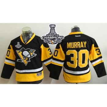 Penguins #30 Matt Murray Black Alternate 2016 Stanley Cup Champions Stitched Youth NHL Jersey Penguins #30 Matt Murray Black Alternate 2016 Stanley Cup Champions Stitched Youth NHL Jersey