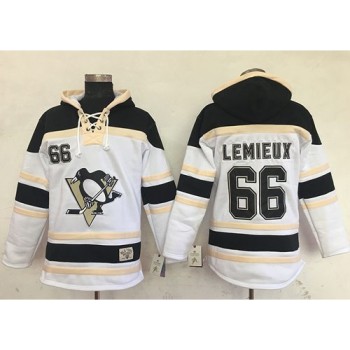 Penguins #66 Mario Lemieux White Sawyer Hooded Sweatshirt Stitched NHL Jersey Penguins #66 Mario Lemieux White Sawyer Hooded Sweatshirt Stitched NHL Jersey