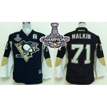 Penguins #71 Evgeni Malkin Black 2016 Stanley Cup Champions Stitched Youth NHL Jersey Penguins #71 Evgeni Malkin Black 2016 Stanley Cup Champions Stitched Youth NHL Jersey