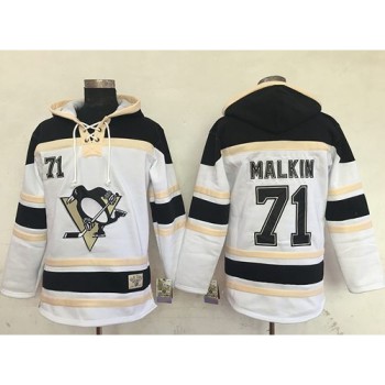 Penguins #71 Evgeni Malkin White Sawyer Hooded Sweatshirt Stitched NHL Jersey Penguins #71 Evgeni Malkin White Sawyer Hooded Sweatshirt Stitched NHL Jersey