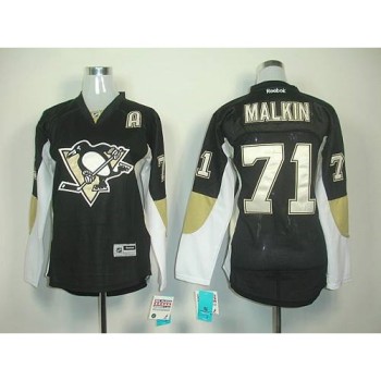 Penguins #71 Vgeni Malkin Black Women's Home Stitched NHL Jersey Penguins #71 Vgeni Malkin Black Women's Home Stitched NHL Jersey