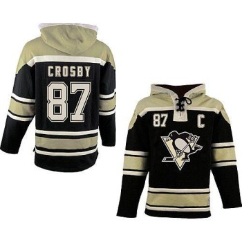 Penguins #87 Sidney Crosby Black Sawyer Hooded Sweatshirt Stitched NHL Jersey Penguins #87 Sidney Crosby Black Sawyer Hooded Sweatshirt Stitched NHL Jersey