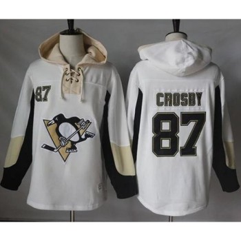 Penguins #87 Sidney Crosby White Pullover Hoodie Stitched NHL Jersey Penguins #87 Sidney Crosby White Pullover Hoodie Stitched NHL Jersey