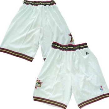 Philadelphia 76ers White NBA Shorts Philadelphia 76ers White NBA Shorts