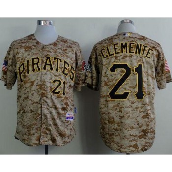 Pirates #21 Roberto Clemente Camo Alternate Cool Base Stitched MLB Jersey Pirates #21 Roberto Clemente Camo Alternate Cool Base Stitched MLB Jersey