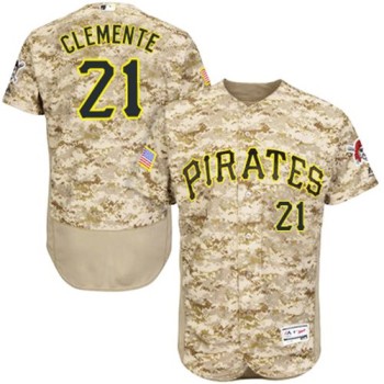 Pirates #21 Roberto Clemente Camo Flexbase Authentic Collection Stitched MLB Jersey Pirates #21 Roberto Clemente Camo Flexbase Authentic Collection Stitched MLB Jersey