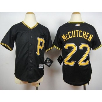 Pirates #22 Andrew McCutchen Black Cool Base Stitched Youth MLB Jersey Pirates #22 Andrew McCutchen Black Cool Base Stitched Youth MLB Jersey