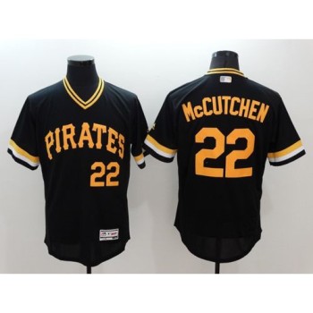 Pirates #22 Andrew McCutchen Black Flexbase Authentic Collection Cooperstown Stitched MLB Jersey Pirates #22 Andrew McCutchen Black Flexbase Authentic Collection Cooperstown Stitched MLB Jersey