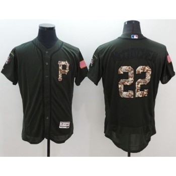 Pirates #22 Andrew McCutchen Green Flexbase Authentic Collection Salute to Service Stitched MLB Jersey Pirates #22 Andrew McCutchen Green Flexbase Authentic Collection Salute to Service Stitched MLB Jersey