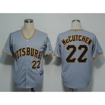 Pirates #22 Andrew McCutchen Grey Stitched MLB Jersey Pirates #22 Andrew McCutchen Grey Stitched MLB Jersey
