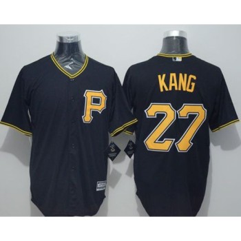 Pirates #27 Jung-ho Kang Black New Cool Base Stitched MLB Jersey Pirates #27 Jung-ho Kang Black New Cool Base Stitched MLB Jersey