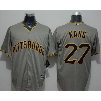 Pirates #27 Jung-ho Kang Grey New Cool Base Stitched MLB Jersey Pirates #27 Jung-ho Kang Grey New Cool Base Stitched MLB Jersey