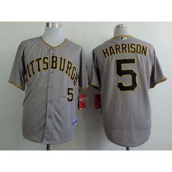 Pirates #5 Josh Harrison Grey Cool Base Stitched MLB Jersey Pirates #5 Josh Harrison Grey Cool Base Stitched MLB Jersey