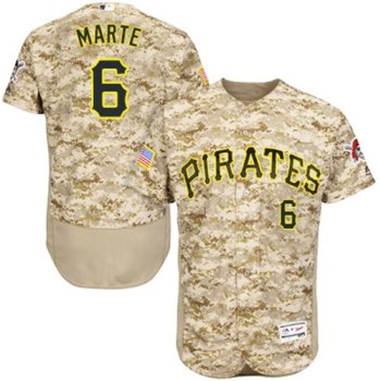 Pirates #6 Starling Marte Camo Flexbase Authentic Collection Stitched MLB Jersey Pirates #6 Starling Marte Camo Flexbase Authentic Collection Stitched MLB Jersey