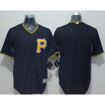 Pirates Blank Black New Cool Base Stitched MLB Jersey Pirates Blank Black New Cool Base Stitched MLB Jersey